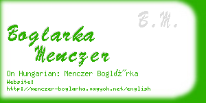 boglarka menczer business card